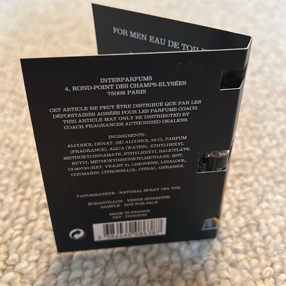 Brand New Coach New York Men’s Eau De Toilette Travel/Sample Size - Picture 8 of 8